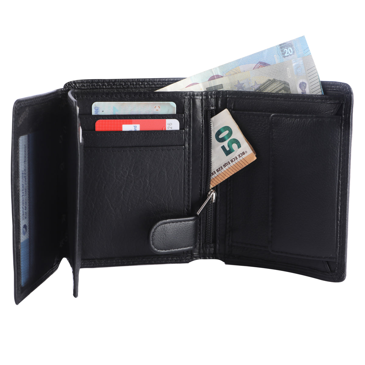 Vertical Wallet with Chain Lenz made of buffalo leather, view 13