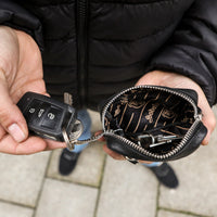 Schlüsseltasche Zenz Black aus Ziegenleder, Ansicht 5