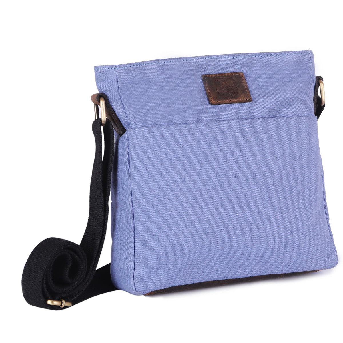 Shoulder Bag Recycled PET made of recycled PET with genuine leather in blue, view 10