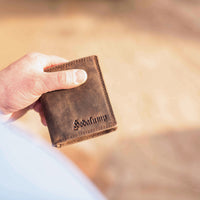 Medium Wallet Guggi made of genuine leather