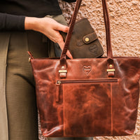 Shopper Handbag Luise made of buffalo leather, view 26