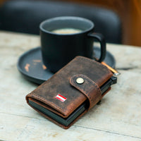 Austria Card Holder made of buffalo leather, view 3