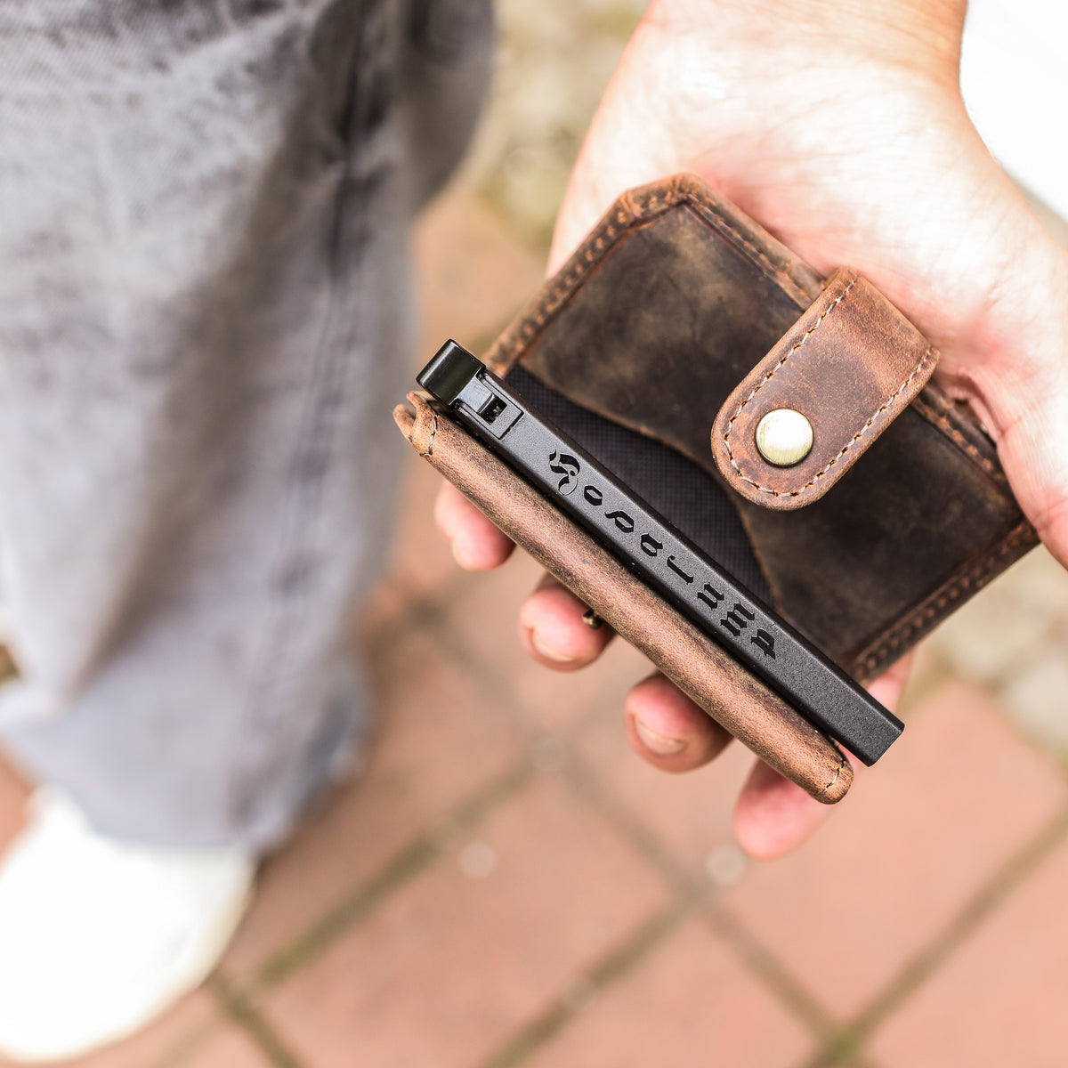 Card Holder made of buffalo leather, view 7