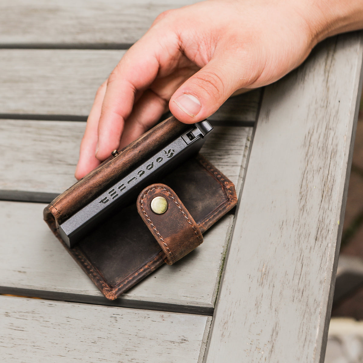 Card Holder made of buffalo leather, view 5
