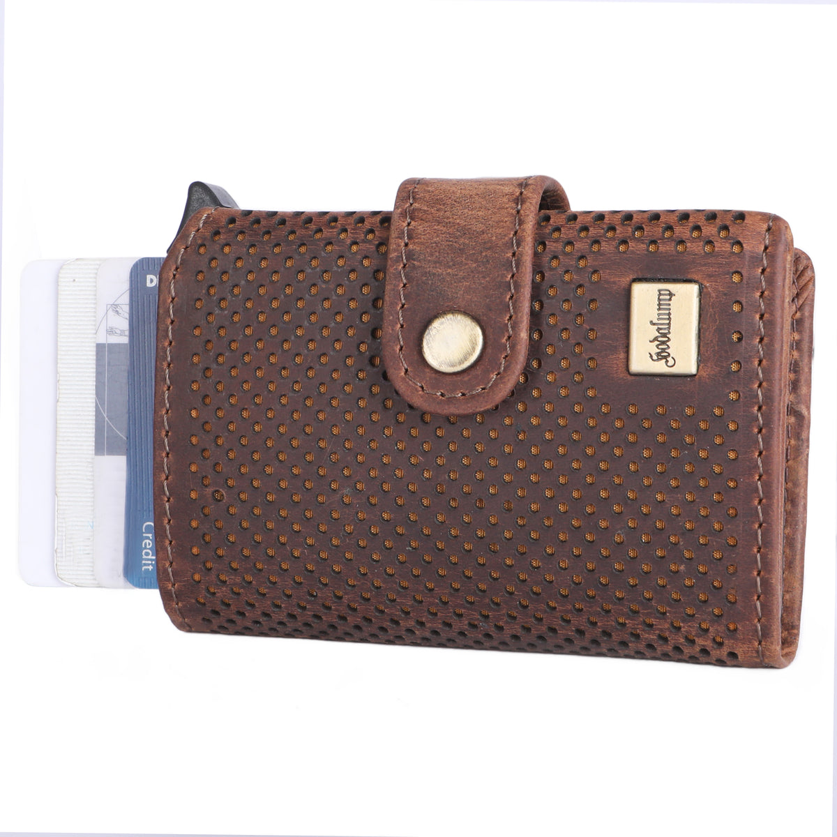 Hodalump Edition Card Holder made of buffalo leather, view 9