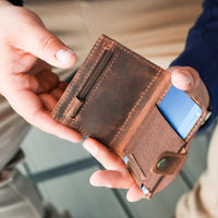 Portafoglio Super Slim in pelle di bufalo, vista 5