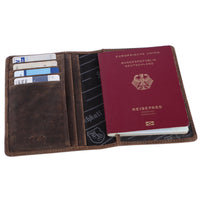 Portapassaporto Markus in pelle di bufalo, vista 3