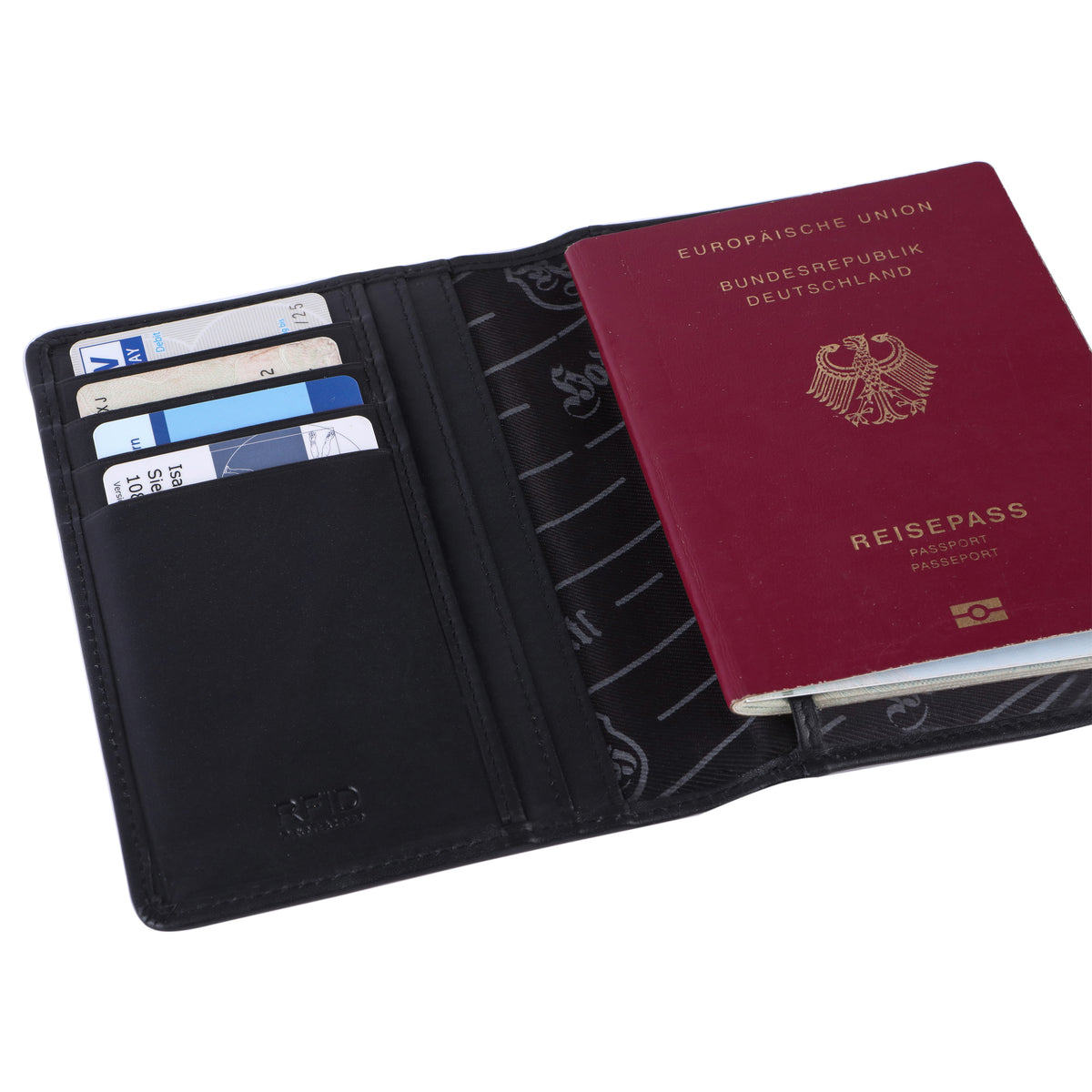 Portapassaporto Markus in pelle di bufalo, vista 10