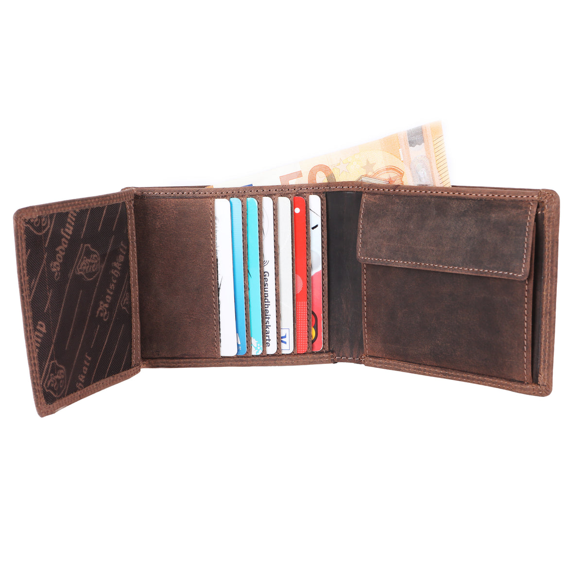 Large Wallet Kobi made of buffalo leather, view 4