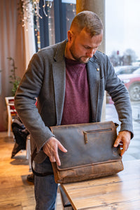Laptoptasche Ben aus Büffelleder, Ansicht 16