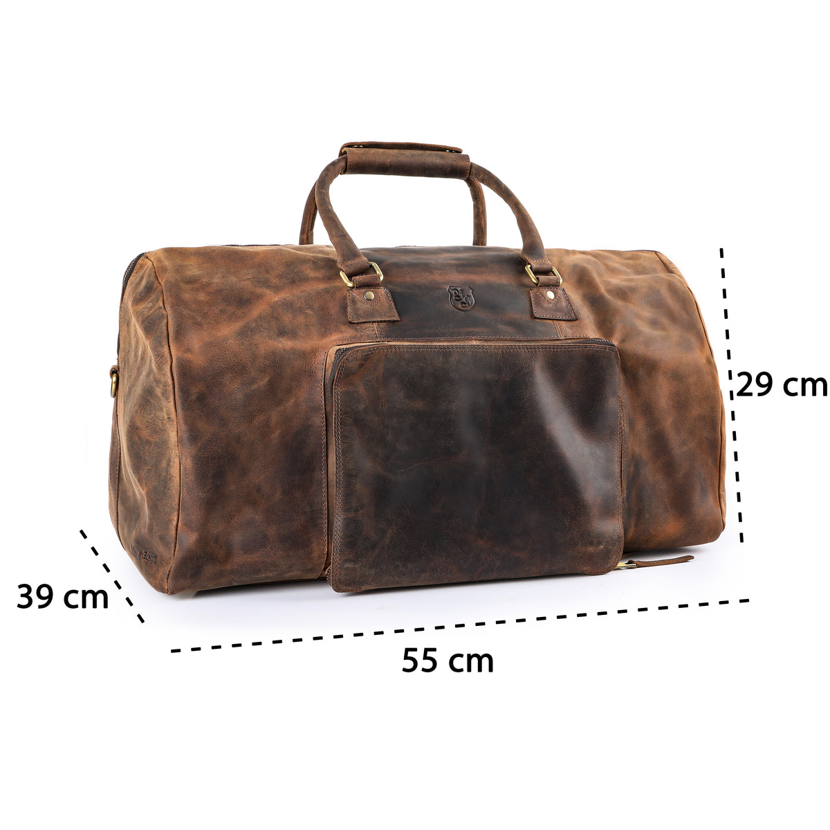 Große Reisetasche aus Büffelleder, Ansicht 7