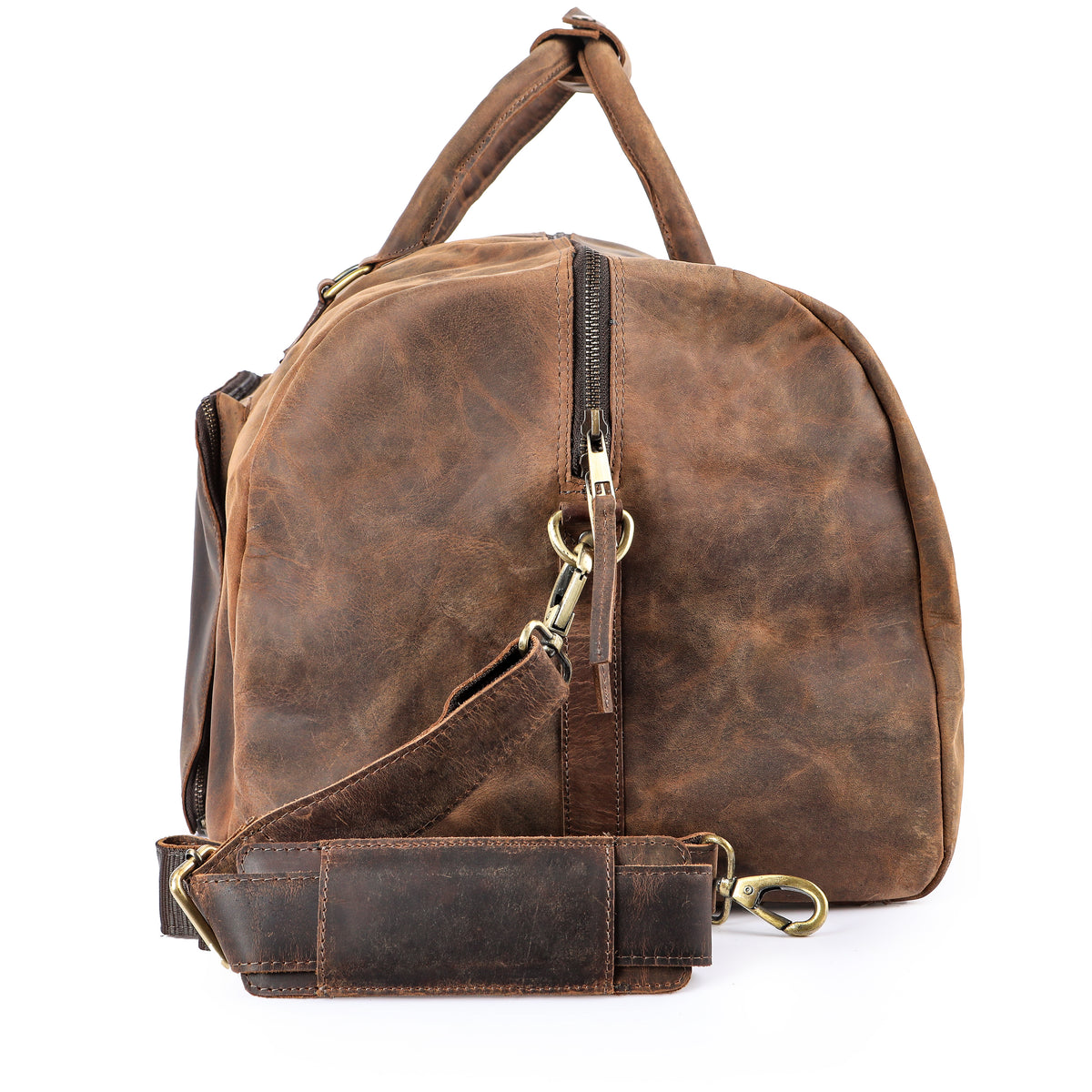 Große Reisetasche aus Büffelleder, Ansicht 8