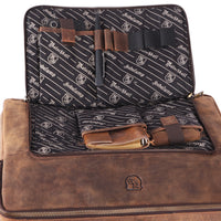 Large Laptop Bag Daniel made of buffalo leather, view 4