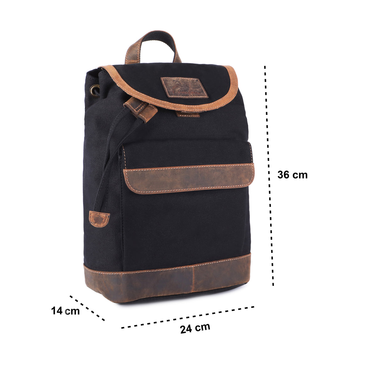 PET Backpack Recycle made of buffalo leather, view 10