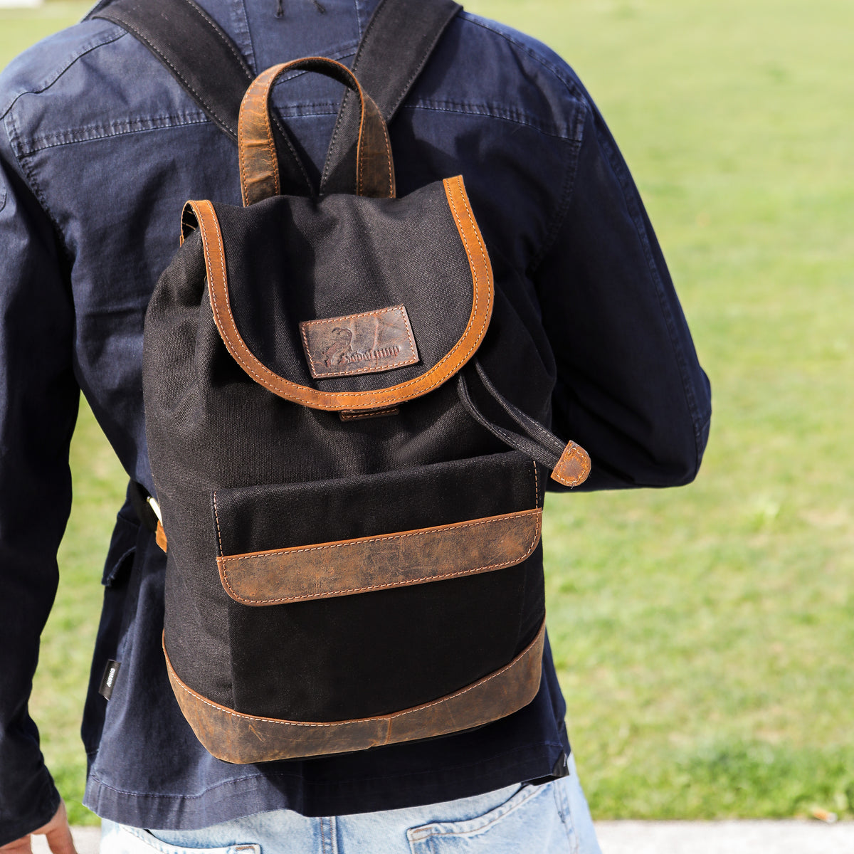PET Rucksack aus Büffelleder, Ansicht 5