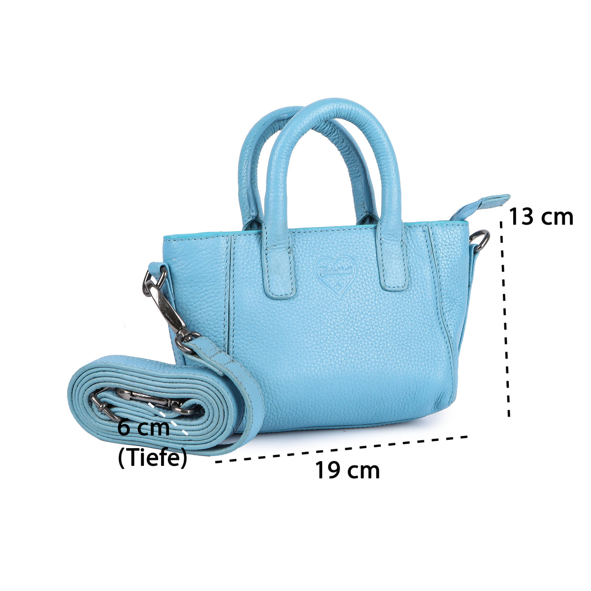 Borsa shopper softblue in pelle di bufalo, vista 7