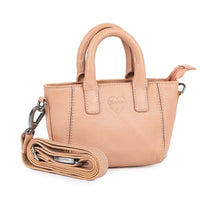 Borsa shopper soft Peach in vera pelle, vista 7