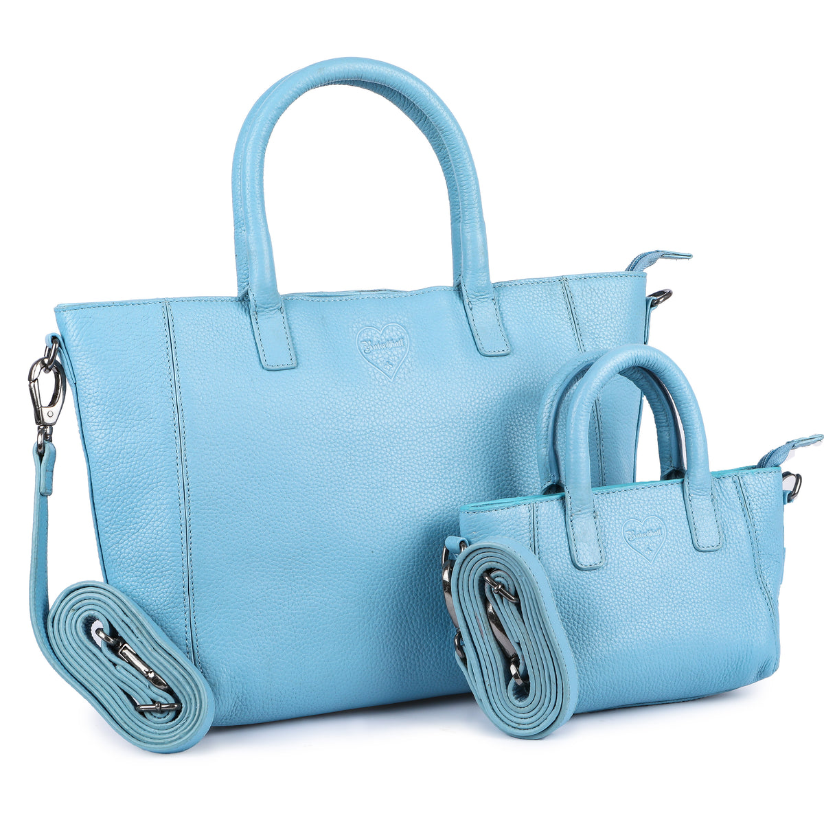 Borsa shopper softblue in pelle di bufalo, vista 6