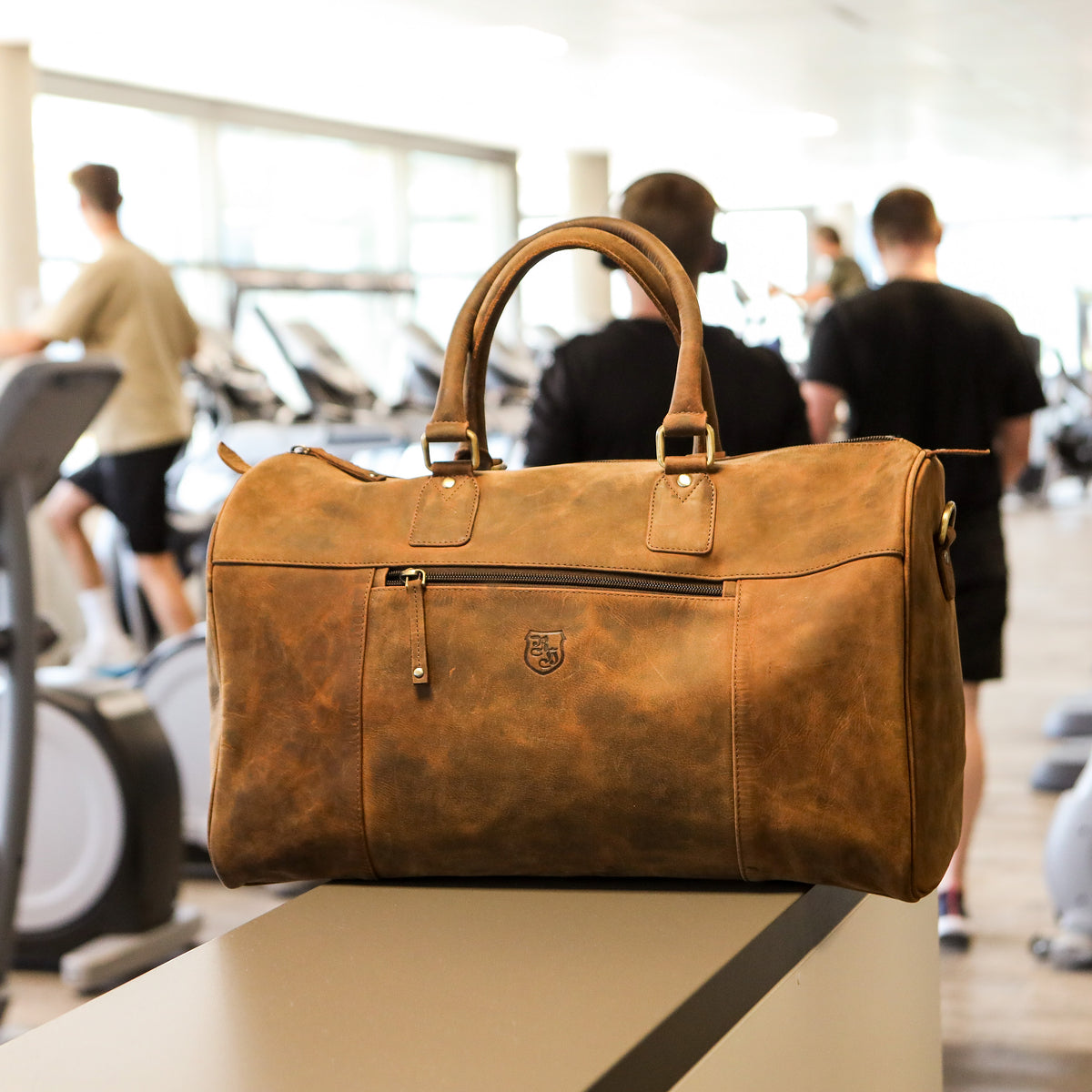 Hand Luggage & Gym Bag made of buffalo leather, view 15