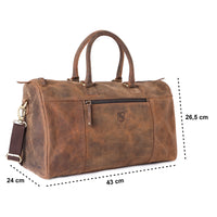 Hand Luggage & Gym Bag made of buffalo leather, view 14