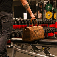 Hand Luggage & Gym Bag made of buffalo leather, view 6