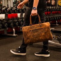 Hand Luggage & Gym Bag made of buffalo leather, view 19
