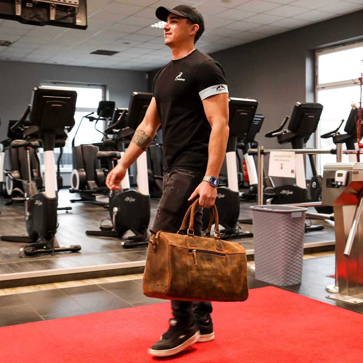 Handgepäck & Gym-Tasche aus Büffelleder, Ansicht 16
