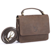 Borsa a tracolla Mini in pelle di bufalo, vista 3