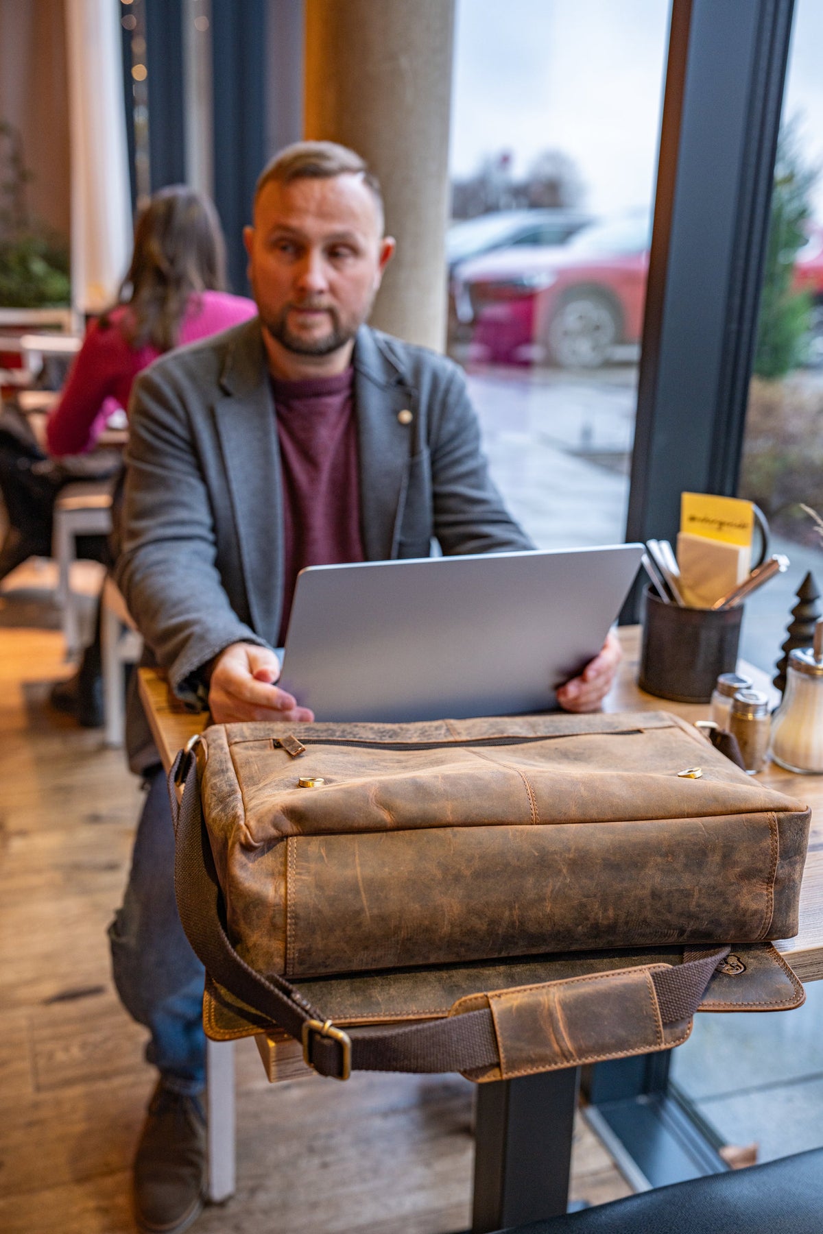 Laptoptasche Ben aus Büffelleder, Ansicht 19