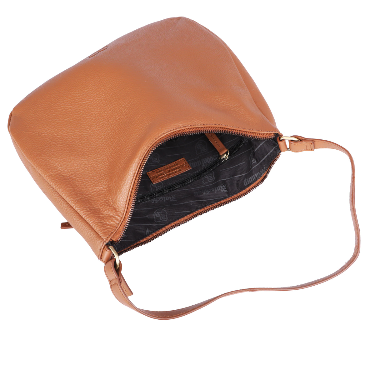 Savage bruin dameshandtas collectie van buffelleer, aanzicht 30