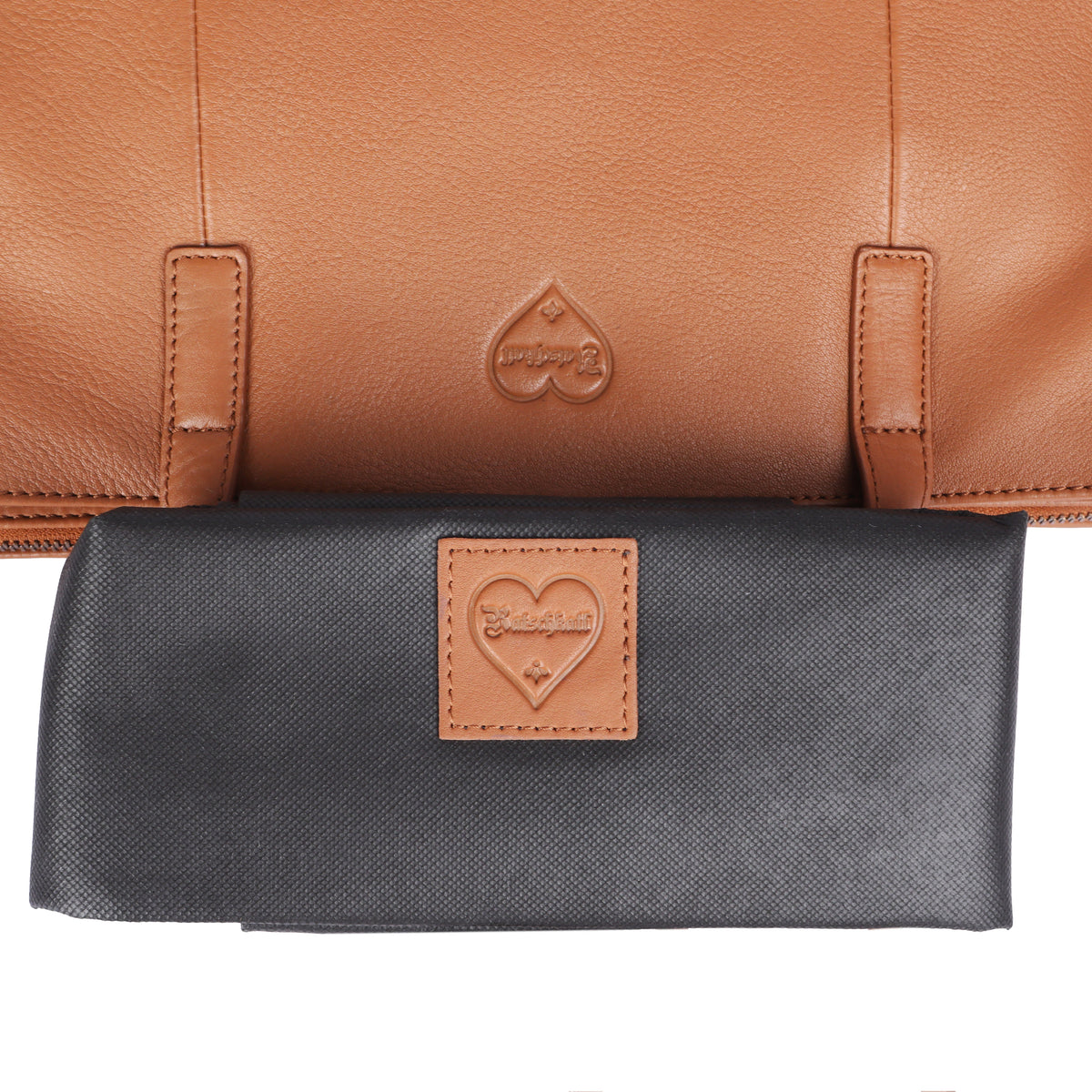 Savage bruin dameshandtas collectie van buffelleer, aanzicht 18