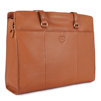 Savage bruin dameshandtas collectie van buffelleer, aanzicht 14