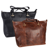 Shopper Handbag Luise made of buffalo leather, view 6
