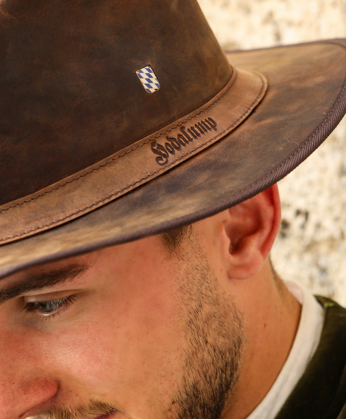 Hodalump Bavaria Hat made of buffalo leather