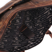 Business Bag Gecko made of buffalo leather in brown, view 9