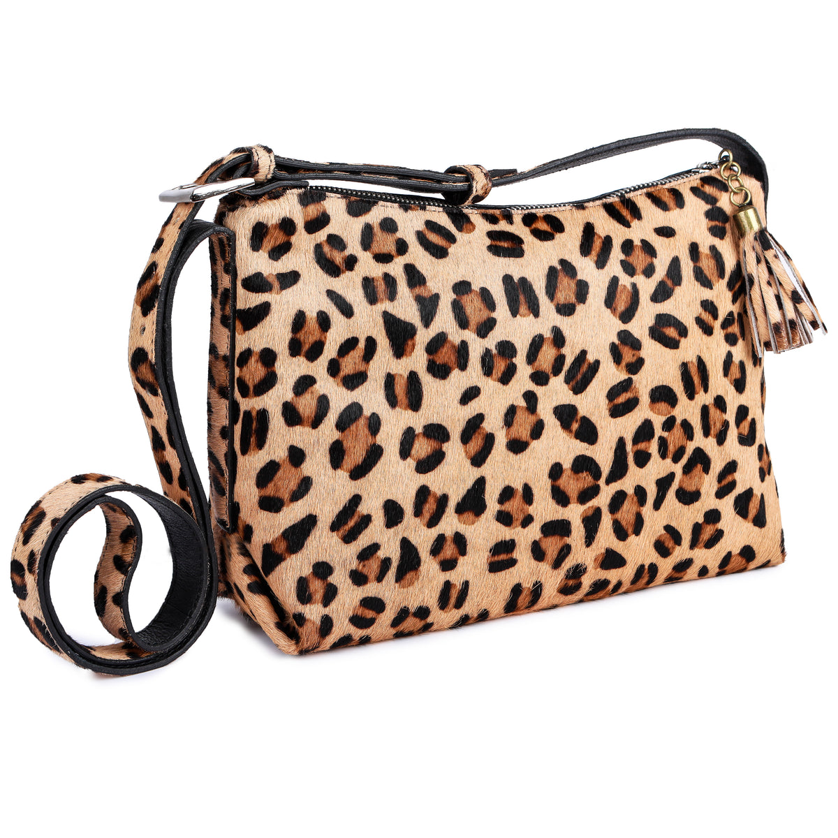 Borsa Leopardo Ratschkatl in pelle di bufalo, vista 10