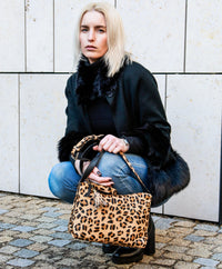 Borsa Leopardo Ratschkatl in pelle di bufalo, vista 2