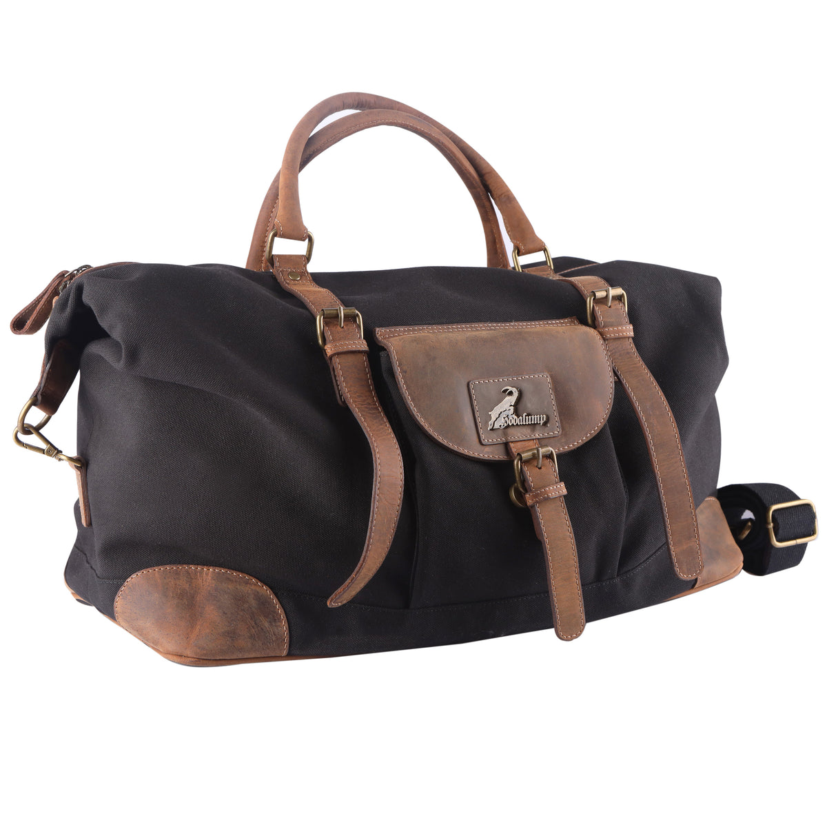 Borsa da viaggio PET Recycle da cabina in pelle di bufalo e PET, vista 2