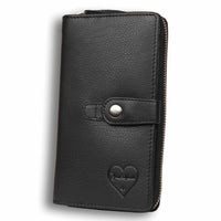 Large Wallet Soferl made of buffalo leather in black, view 11