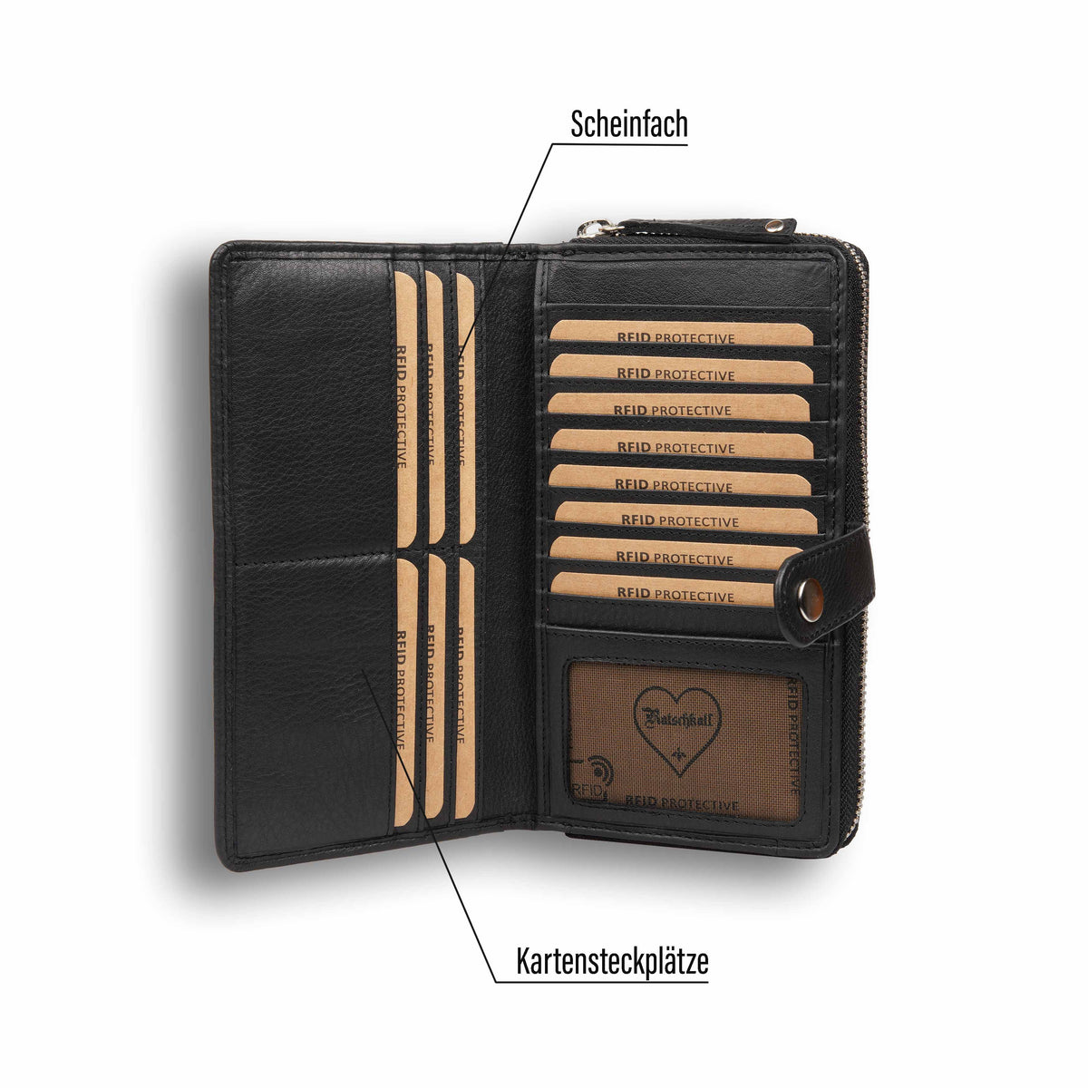 Large Wallet Soferl made of buffalo leather, view 16