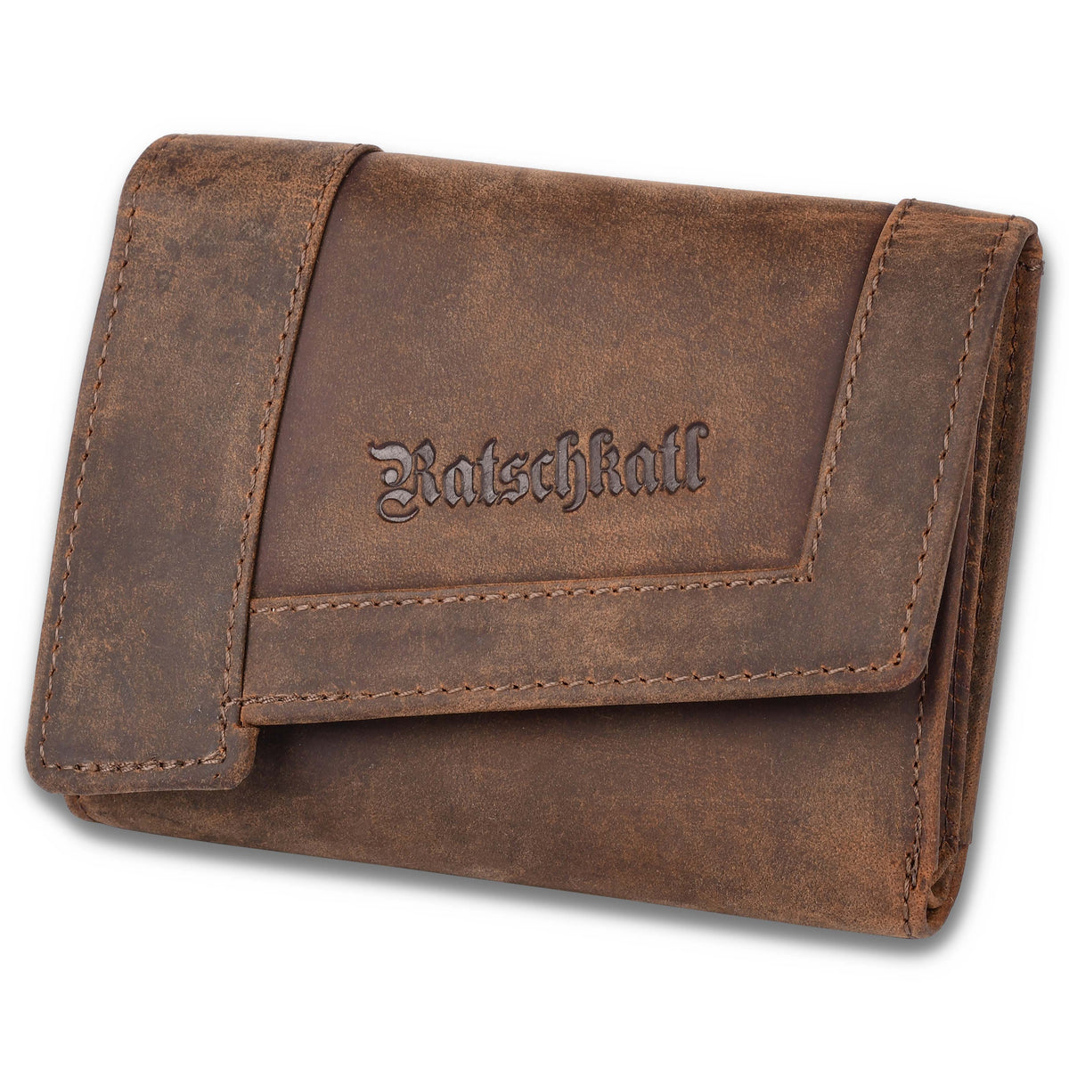 Portefeuille moyen Uschi en cuir de buffle, vue 3