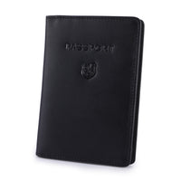 Portapassaporto Markus in pelle di bufalo nero, vista 7