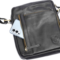 Borsa quotidiana Mike in pelle di bufalo, vista 14