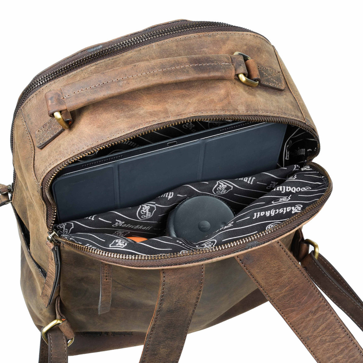 Zaino Classic Pako in pelle di bufalo, vista 10