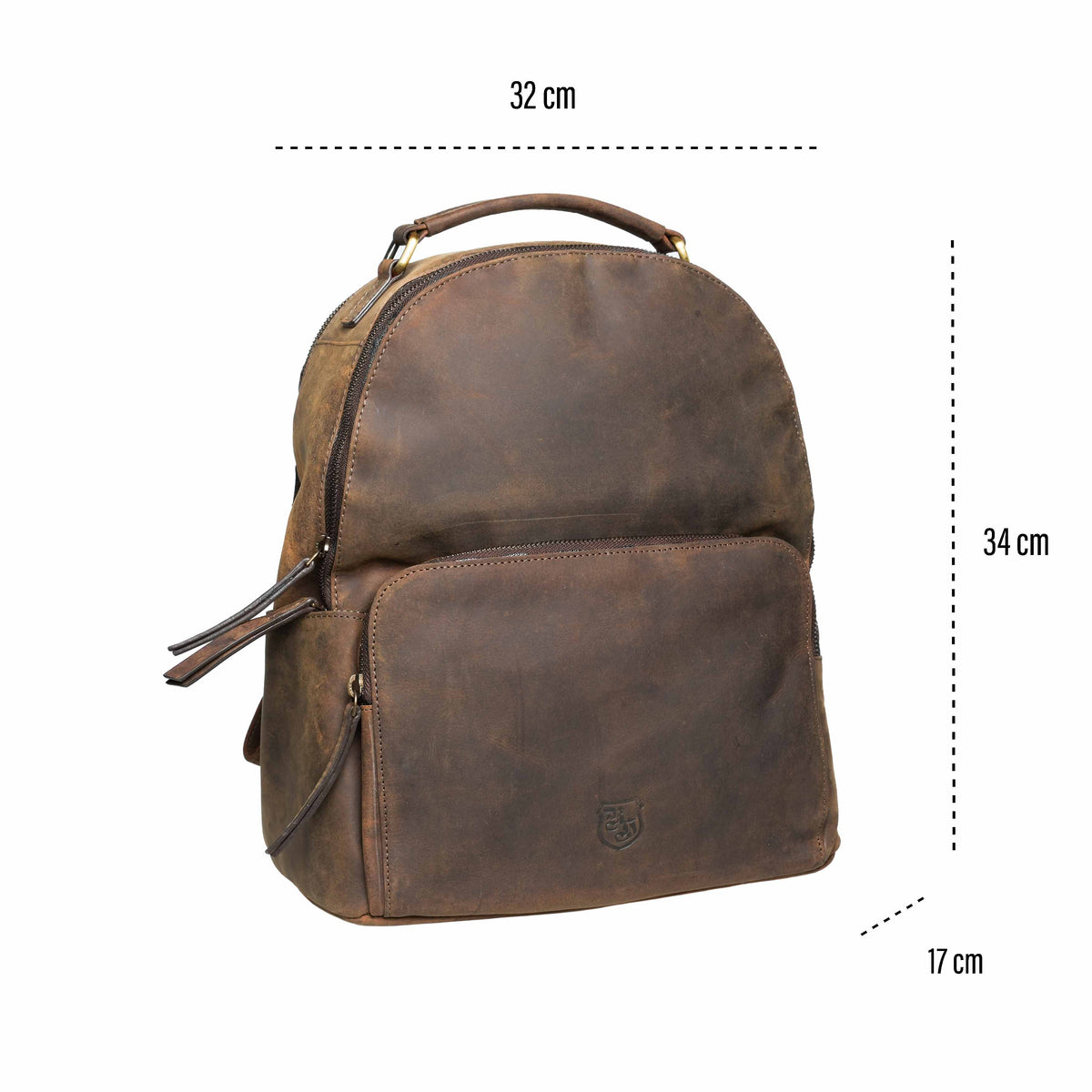 Zaino Classic Pako in pelle di bufalo, vista 12