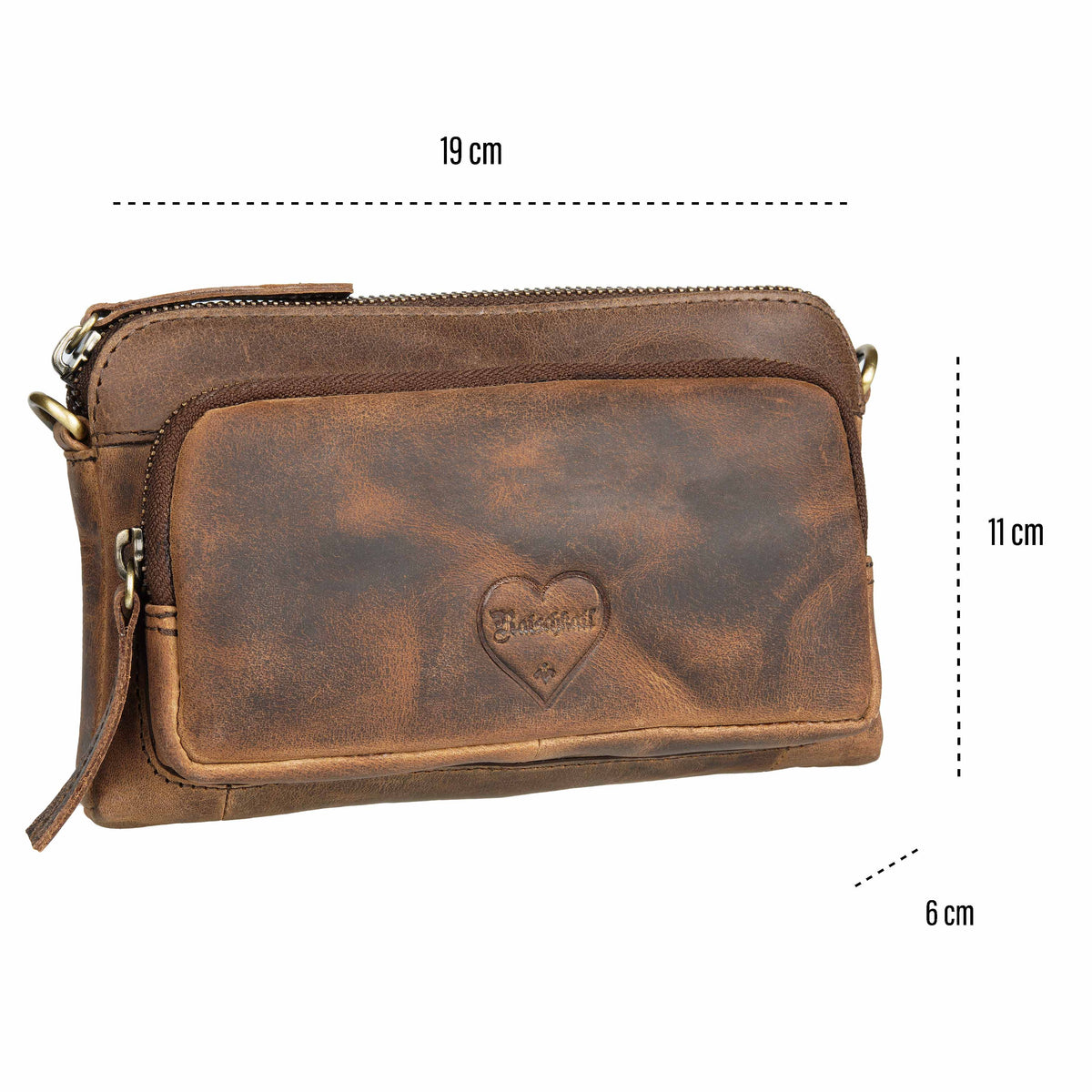 Smart Phone Bag Erna made of buffalo leather, view 8