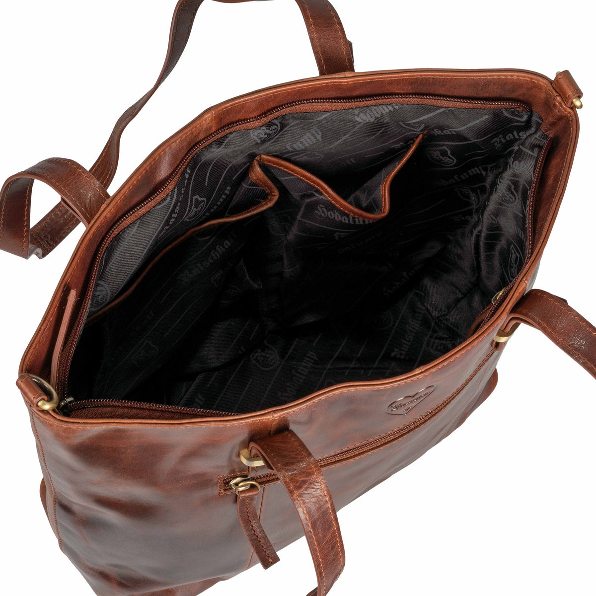 Shopper Handbag Luise made of buffalo leather, view 9