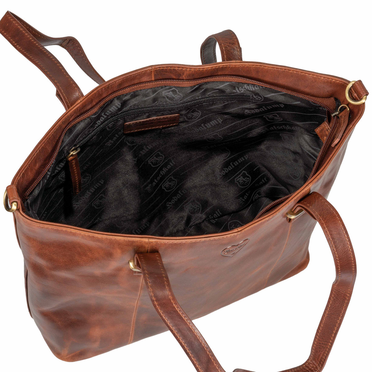 Shopper Handbag Luise made of buffalo leather, view 10