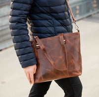 Shopper Handbag Luise made of buffalo leather, view 5