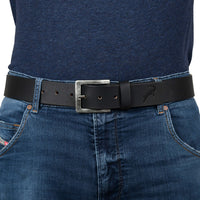 Black Belt made of genuine leather, view 6